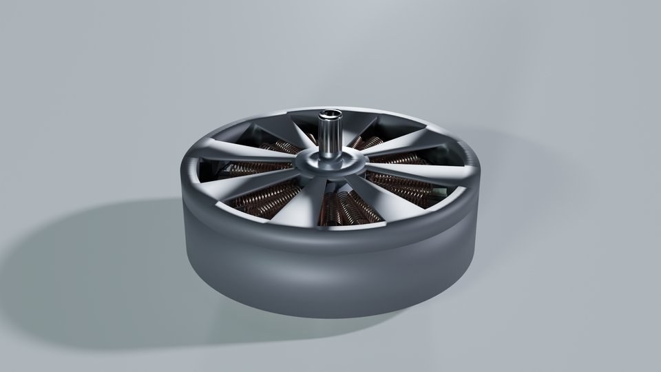 Render of the 6215 agricultural-drone motor
